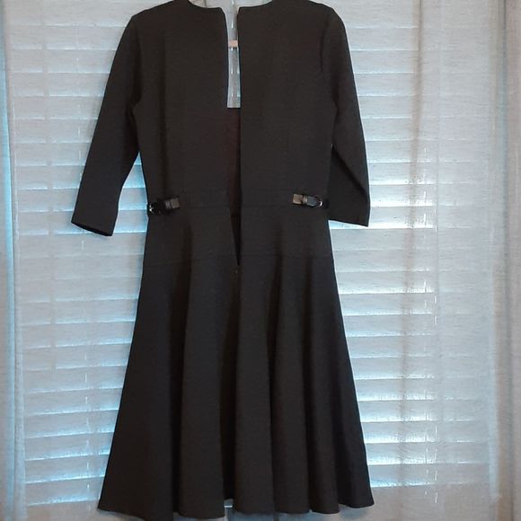 Ann Taylor Dark Grey Circle Skirt Dress - Picture 8 of 11